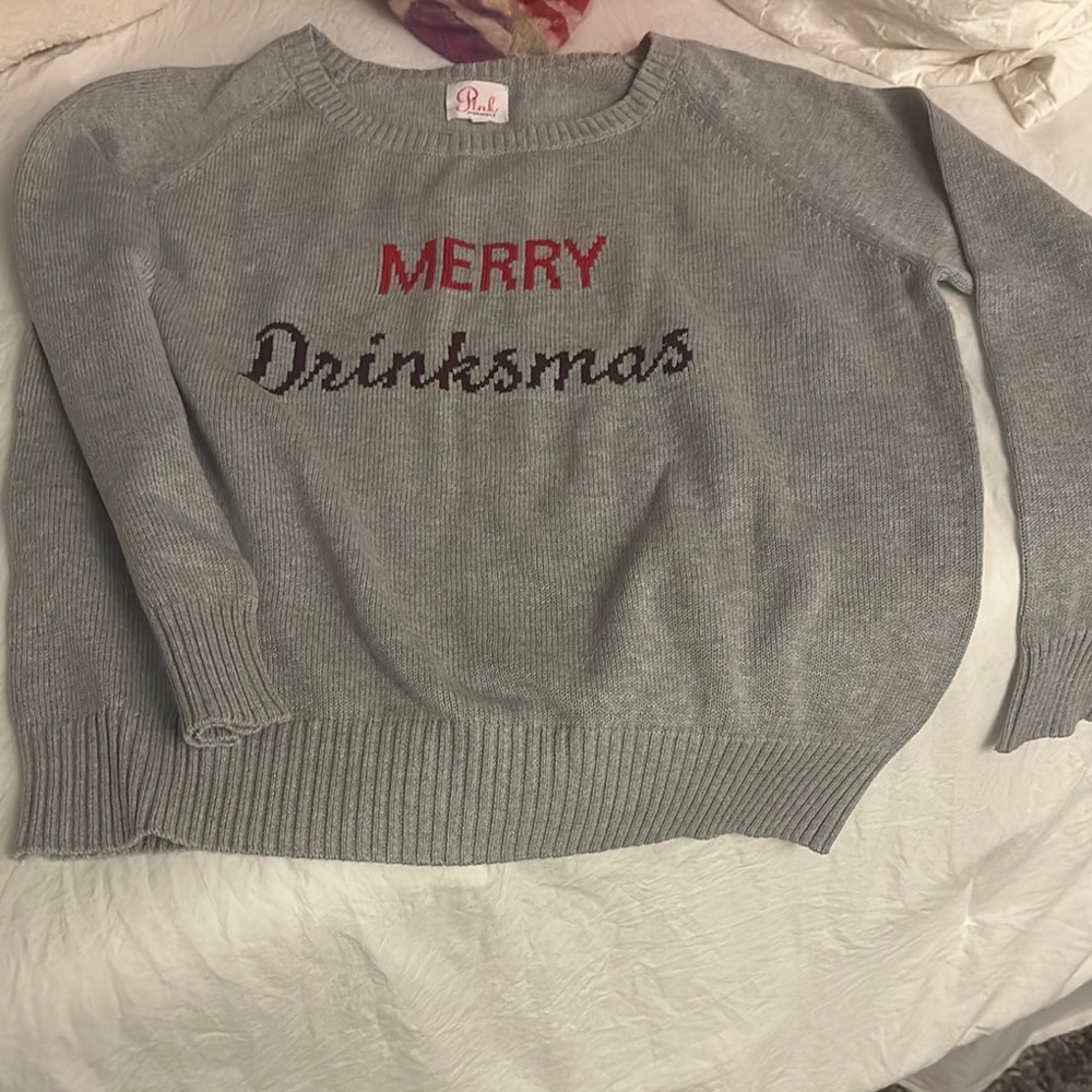 Gray Crew & Scoop Necks Sweater